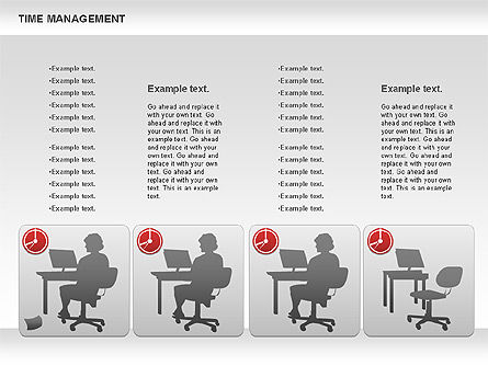 Work-time management diagram, Dia 5, 01026, Businessmodellen — PoweredTemplate.com