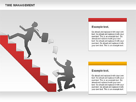  Diagrama de gestão do tempo de trabalho, Deslizar 7, 01026, Modelos de Negócio — PoweredTemplate.com