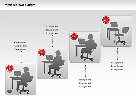 Work-time management diagram, Dia 8, 01026, Businessmodellen — PoweredTemplate.com