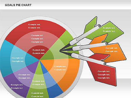 Graphique piégé des objectifs, Diapositive 3, 01029, Diagrammes circulaires — PoweredTemplate.com