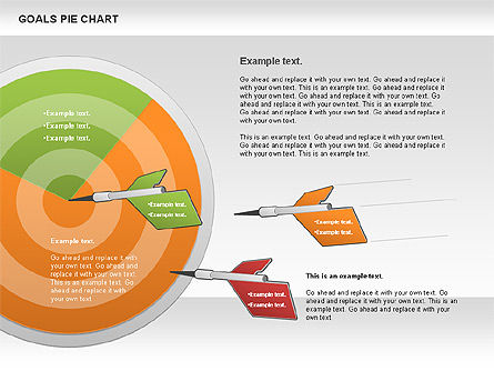 目標の円グラフ, スライド 6, 01029, 円グラフ — PoweredTemplate.com