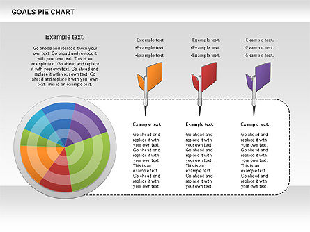 Diagram Lingkaran Tujuan, Slide 9, 01029, Bagan Bulat — PoweredTemplate.com