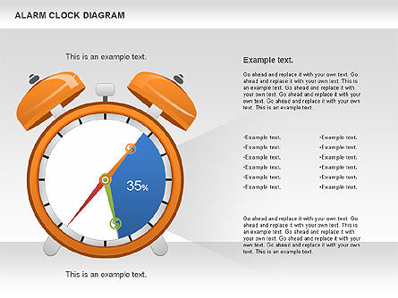 Wekker grafiek, Dia 10, 01030, Businessmodellen — PoweredTemplate.com