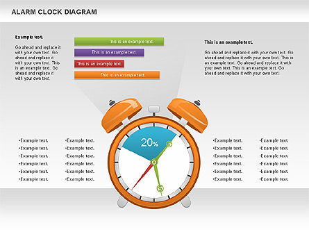 Wekker grafiek, Dia 11, 01030, Businessmodellen — PoweredTemplate.com