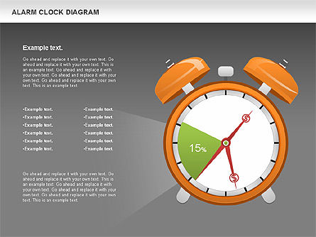 Wekker grafiek, Dia 13, 01030, Businessmodellen — PoweredTemplate.com