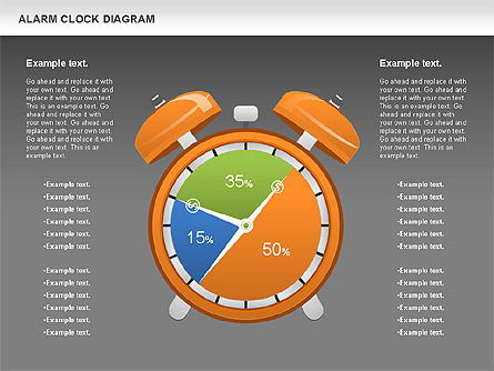 Wekker grafiek, Dia 15, 01030, Businessmodellen — PoweredTemplate.com