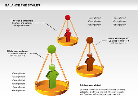 De balans van de schalen diagram, Dia 10, 01031, Businessmodellen — PoweredTemplate.com