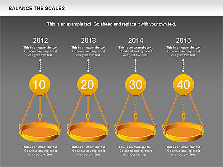 Balance the Scales Diagram, Slide 13, 01031, Business Models — PoweredTemplate.com