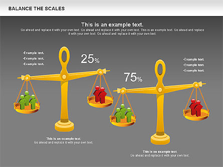 Balance the Scales Diagram, Slide 16, 01031, Business Models — PoweredTemplate.com