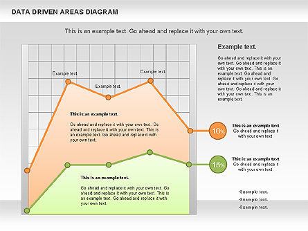 Gegevensgestuurde area diagram, Dia 3, 01032, Businessmodellen — PoweredTemplate.com