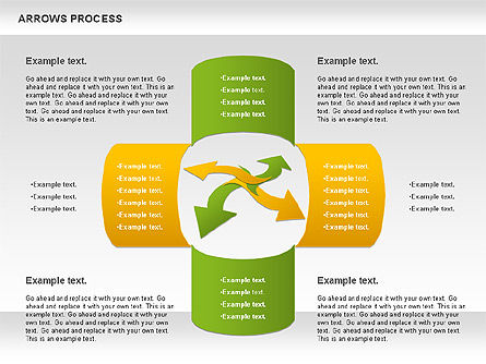 Flexible Arrows Process, Slide 11, 01036, Shapes — PoweredTemplate.com