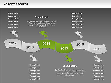 Processus de flèches flexibles, Diapositive 15, 01036, Formes — PoweredTemplate.com
