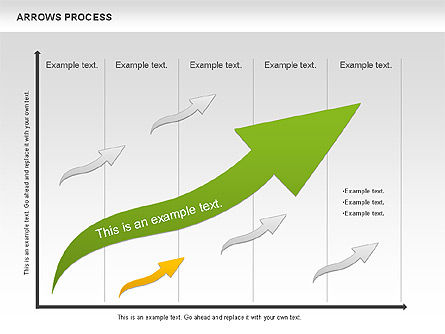 Flexible Arrows Process, Slide 9, 01036, Shapes — PoweredTemplate.com