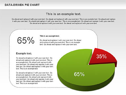 Pie Chart with Stickman (Data Driven), PowerPoint Template, 01037, Pie Charts — PoweredTemplate.com
