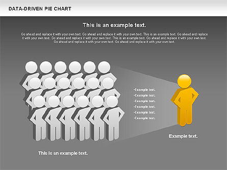 Pie Chart with Stickman (Data Driven), Slide 13, 01037, Pie Charts — PoweredTemplate.com