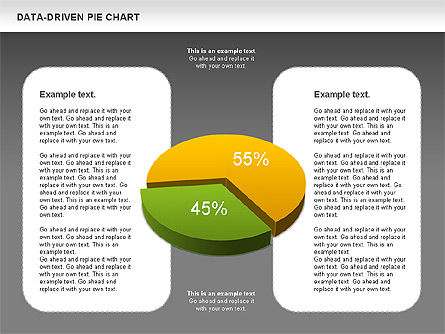 Pie Chart with Stickman (Data Driven), Slide 14, 01037, Pie Charts — PoweredTemplate.com