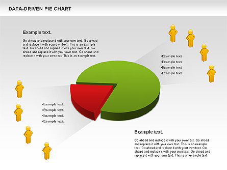 Pie Chart with Stickman (Data Driven), Slide 7, 01037, Pie Charts — PoweredTemplate.com