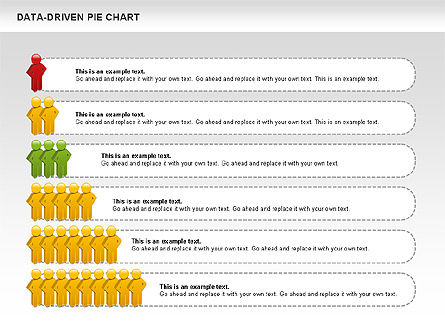 Pie Chart with Stickman (Data Driven), Slide 9, 01037, Pie Charts — PoweredTemplate.com