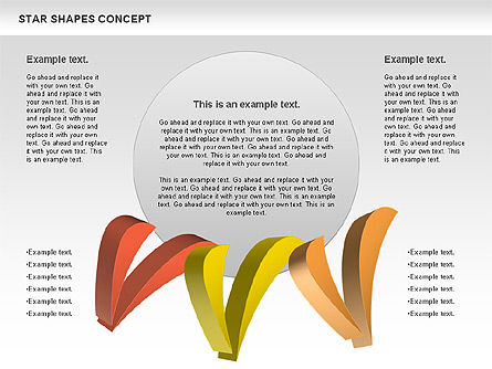 Star Spired Shapes, Slide 8, 01038, Shapes — PoweredTemplate.com