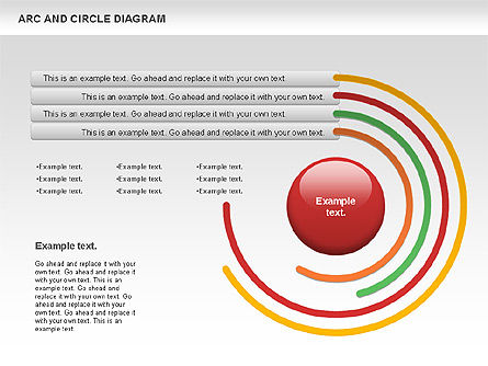 Diagrama de Arco y Círculo, Diapositiva 4, 01040, Formas — PoweredTemplate.com