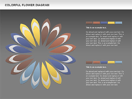 Fiore colorato, Slide 10, 01041, Modelli di lavoro — PoweredTemplate.com