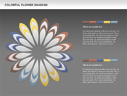 Flor colorida, Diapositiva 11, 01041, Modelos de negocios — PoweredTemplate.com