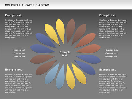 다채로운 꽃, 슬라이드 8, 01041, 비즈니스 모델 — PoweredTemplate.com