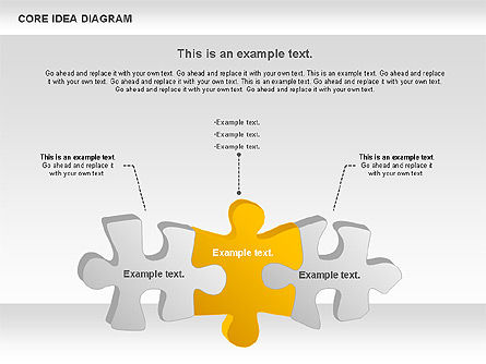 Core Idea Puzzle Diagram, Slide 7, 01045, Puzzle Diagrams — PoweredTemplate.com