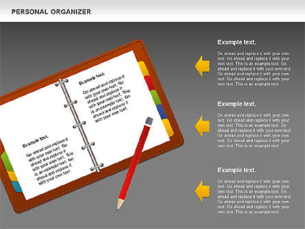 Organizador personal, Diapositiva 14, 01048, Formas — PoweredTemplate.com