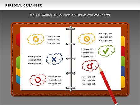 Personal Organizer, Slide 16, 01048, Shapes — PoweredTemplate.com
