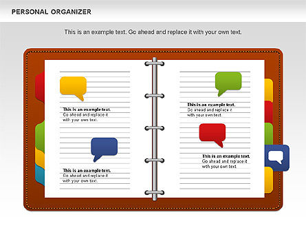 Organisateur personnel, Diapositive 5, 01048, Formes — PoweredTemplate.com