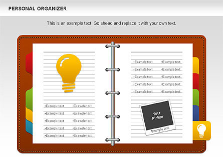 Organisateur personnel, Diapositive 6, 01048, Formes — PoweredTemplate.com