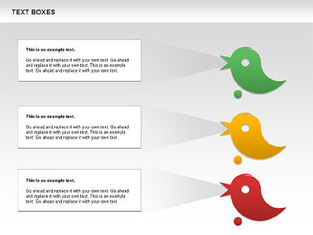 Twitter Text Boxes, Slide 10, 01051, Text Boxes — PoweredTemplate.com