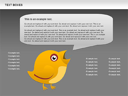 Twitter Text Boxes, Slide 12, 01051, Text Boxes — PoweredTemplate.com
