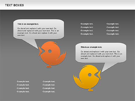 Twitter Text Boxes, Slide 13, 01051, Text Boxes — PoweredTemplate.com