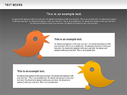 Twitter Text Boxes, Slide 16, 01051, Text Boxes — PoweredTemplate.com