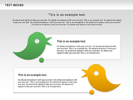 Twitter Text Boxes, Slide 5, 01051, Text Boxes — PoweredTemplate.com