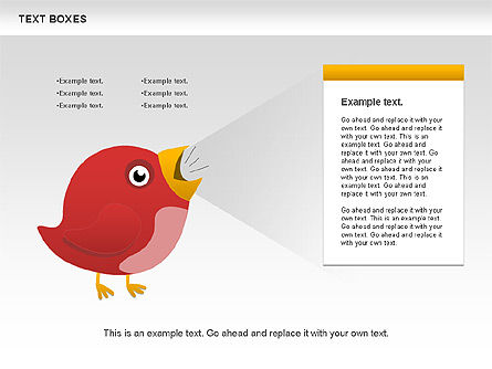 Twitter Text Boxes, Slide 6, 01051, Text Boxes — PoweredTemplate.com