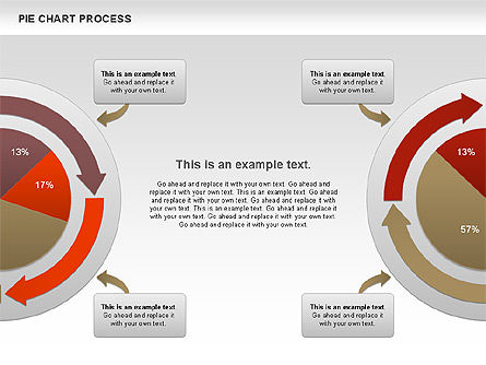 Tableau de tarte avec processus en cercle (axé sur les données), Diapositive 3, 01052, Diagrammes circulaires — PoweredTemplate.com