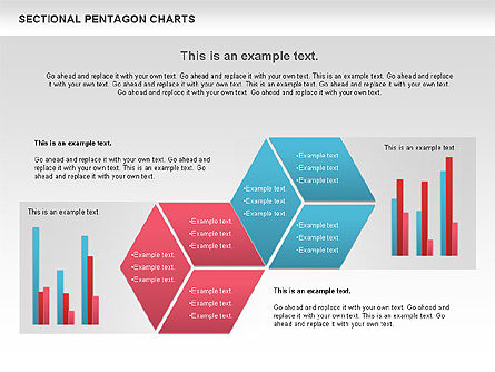 Sectionele hexagon grafiek, Dia 11, 01054, Businessmodellen — PoweredTemplate.com