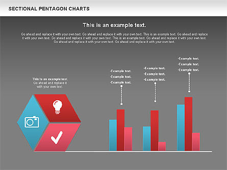 Sectionele hexagon grafiek, Dia 13, 01054, Businessmodellen — PoweredTemplate.com