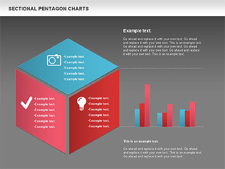 Sectional Hexagon Chart, Slide 15, 01054, Business Models — PoweredTemplate.com