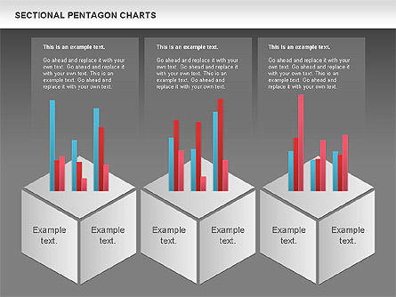 Sectional Hexagon Chart, Slide 16, 01054, Business Models — PoweredTemplate.com