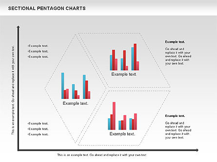 Sectional Hexagon Chart, Slide 8, 01054, Business Models — PoweredTemplate.com