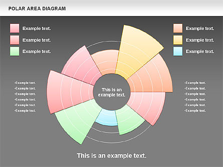 극지 면적 다이어그램, 슬라이드 17, 01056, 파이 차트 — PoweredTemplate.com