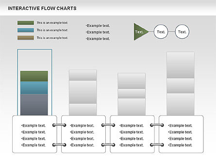 Diagrama de flujo interactivo (basado en datos), Diapositiva 5, 01057, Diagramas de flujo — PoweredTemplate.com