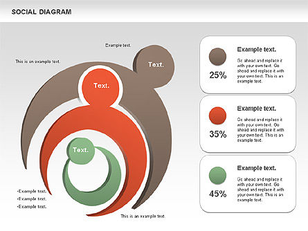 Social diagram, Dia 7, 01061, Stage diagrams — PoweredTemplate.com