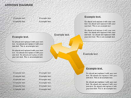 Diagram Tanda Panah, Gratis Templat PowerPoint, 01064, Bentuk — PoweredTemplate.com