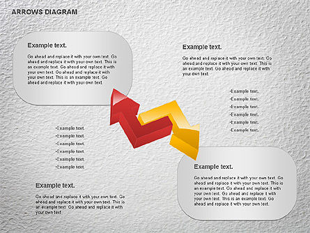 Diagramme des flèches, Diapositive 10, 01064, Formes — PoweredTemplate.com