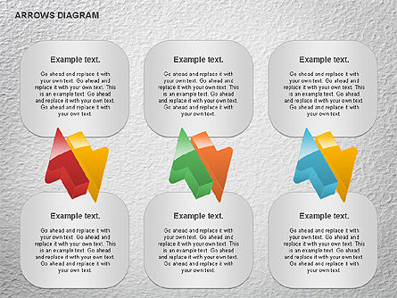 Diagramme des flèches, Diapositive 12, 01064, Formes — PoweredTemplate.com